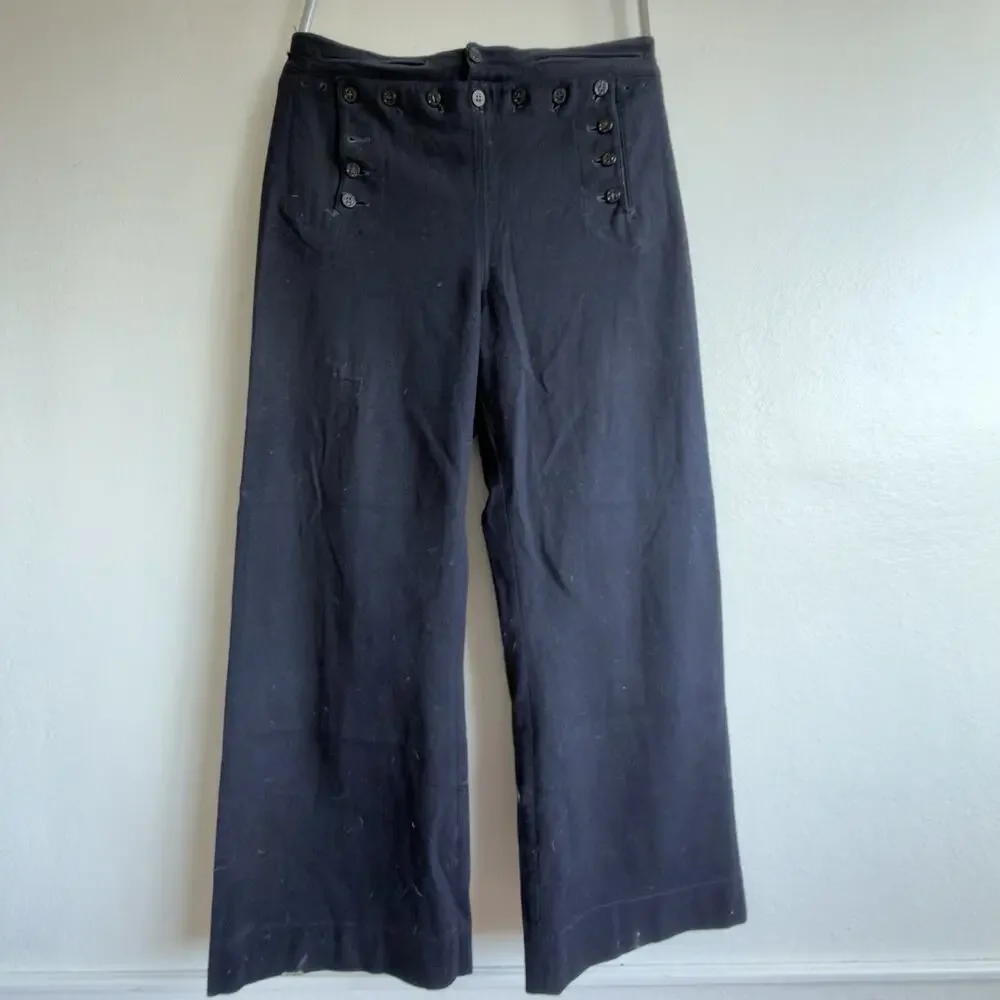 Vintage Naval Clothing Factory Sailor Wool Broadfall Pants 33W Wayfairer